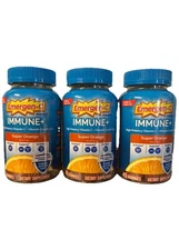 3X Emergen-C IMMUNE+ Vitamin C D Zinc SUPER ORANGE 3x45 (135) Gummies  Exp 7/26