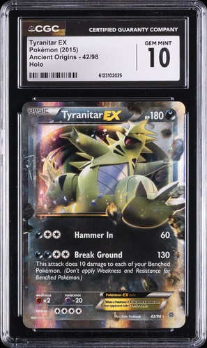 Tyranitar-EX graded CGC 10 for sale on eBay