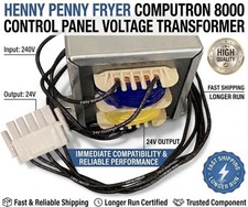 HENNY PENNY FRYER COMPUTRON 8000 CONTROL PANEL VOLTAGE TRANSFORMER 240-24V