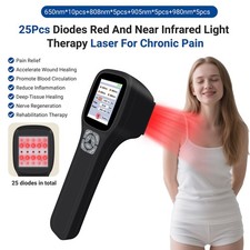 Cold Laser Therapy for Human Pets 2500mW Red Light Physiotherapy for Pain Relief