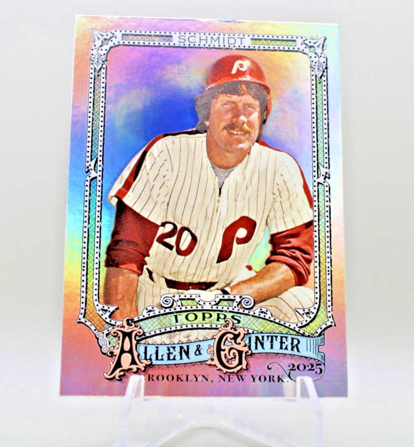 2025 Topps Allen & Ginter Portrait Mike Schmidt #40 Silver Portrait