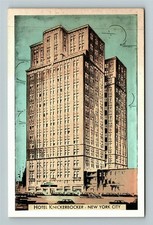 New York City NY, Hotel Knickerbocker, West 45th Street, Vintage Postcard
