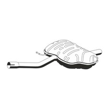 ERNST Endschalldämpfer für BMW 3er E46 COMPACT 316ti 318ti N40-46 18107507800