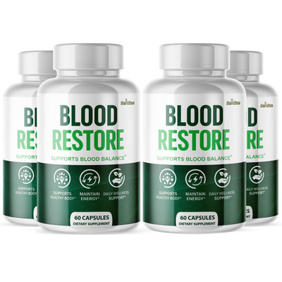 Blood Restore- Blood Support/Day & Night - 4 Bottles- 240 Capsules