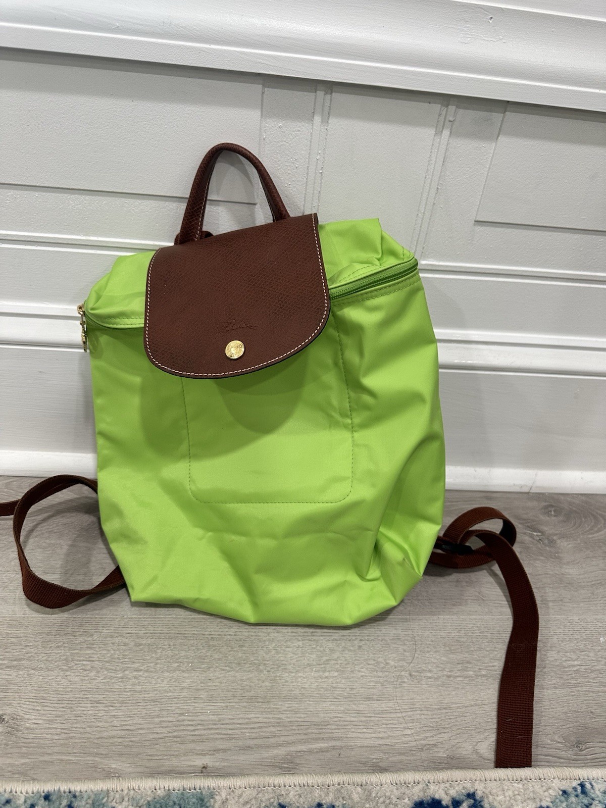 Green Longchamp Small Backpack - image 1