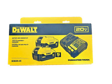 DEWALT DCB205-2CK 20V MAX Battery Starter Kit- 2 Batteries and Charger INCLUDED 