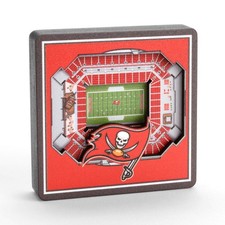 Imán YouTheFan NFL Tampa Bay Buccaneers 3D StadiumView - Raymond James Stadium