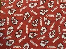 KC Chiefs Cotton Fabric - 48 W- SBTY