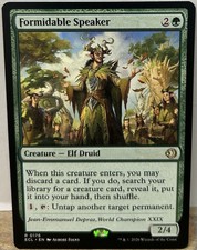 Magic: The Gathering Formidable Speaker Creature Card ECL 0176 2020 Green