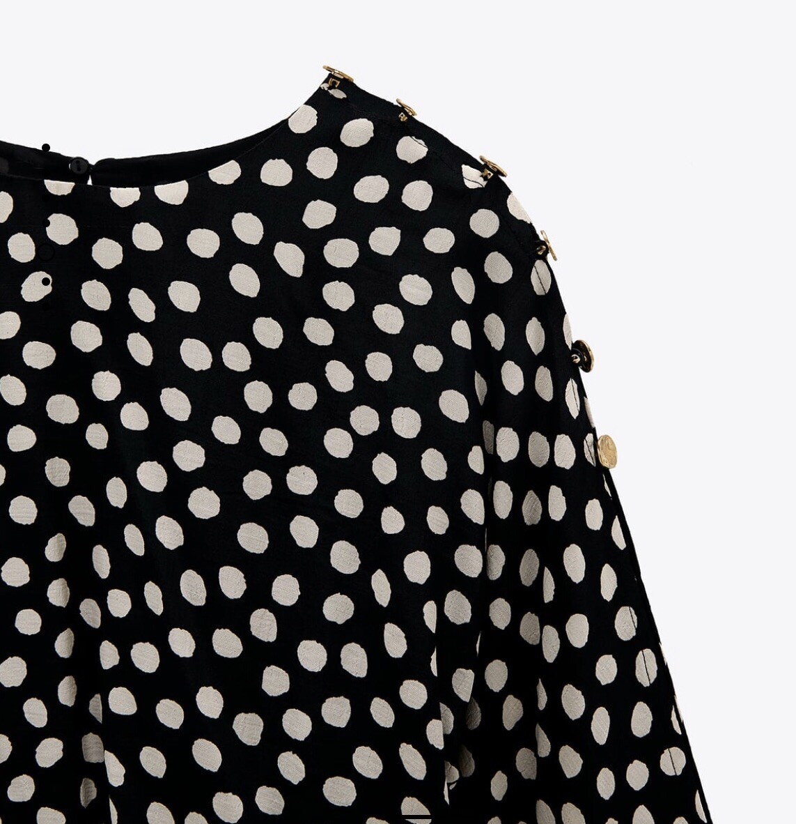 open lace back dress ZARA. Polka dot pleated dress Ts  Hibuy market