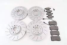 Alfa Romeo Giulia front rear brake pads & rotors drilled upgrade TopEuro 1304
