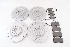 Alfa Romeo Giulia front rear brake pads & rotors drilled upgrade TopEuro 1304