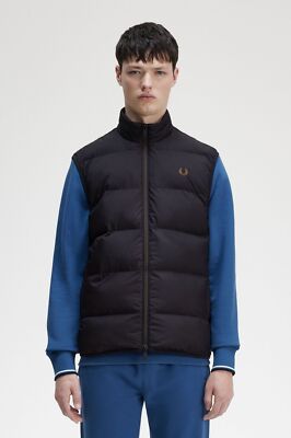 SMANICATO BOMBER UOMO FRED PERRY INSULATED J4566 198655 198 NERO