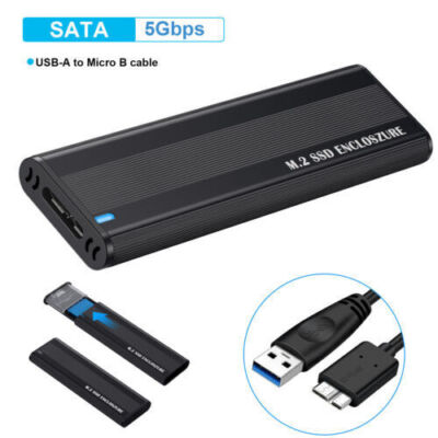 M.2 NVME Externes SSD Adapter Gehäuse PCIe USB 3.1 Festplattengehäuse Adapter