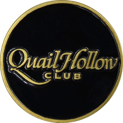 QUAIL HOLLOW Flat Logo Golf BALL MARKER