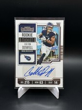 2023 Panini Contenders Colton Dowell 159 RC Rookie Ticket Auto
