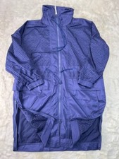 Adidas X Stella McCartney Womens Small Purple Long Running Jacket Lightweight Pe