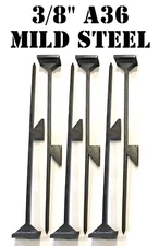 Steel Target Stands 30in. Tall Knock-over Metal Shooting Target Stand Set - 6pc