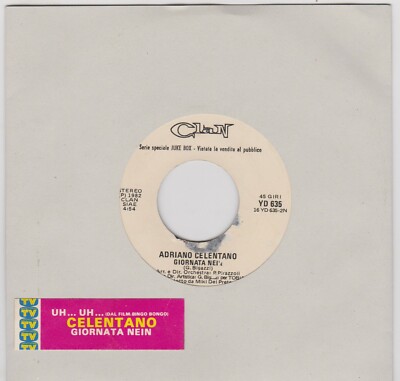 7'' Juke Box Adriano Celentano - Uh... Uh... / Day Nein