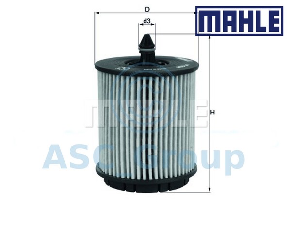 Original Mahle Ersatz MotoröLfilter Einsatz OX 258D OX258D-image