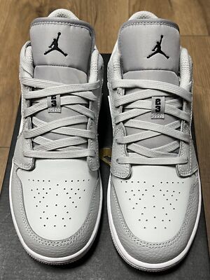 Nike Air Jordan 1 Low SE White Camo 4Y-7Y Photon Dust Grey
