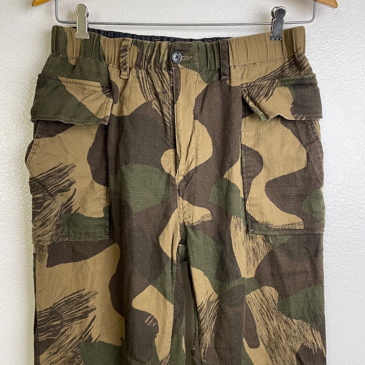 廃盤 00s LEVI'S W36 ミリタリーワイドカーゴパンツ カモメペイント Levis Made Crafted Camo Cargo Pants Green Brown Relaxed Japan