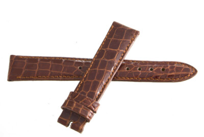 Locman Women's 16mm x 14mm Brown Alligator Leather Watch Band Strap
