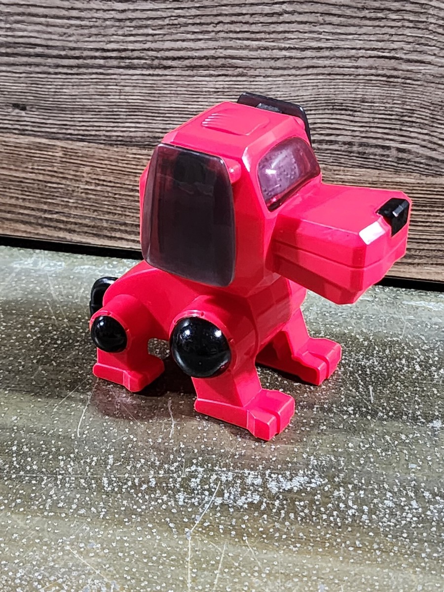 McDonalds Happy Meal Toy 2001 Robo-Chi Pets POO-CHI #5 Red Dog