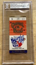 RARE! Wayne Gretzky SIGNED 1989 NHL All Star Game Ticket Stub- 2nd MVP! BGS COA