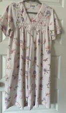 Miss Elaine Nightgown Women S Small Housecoat Full Zip Floral House Dress Robe