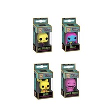 Funko Pocket Pop Keychain Nightmare Before Christmas BlackLight Jack Sally Zero