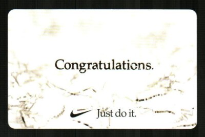 NIKE Congratulations, Just Do It 2025 Gift Card $0
