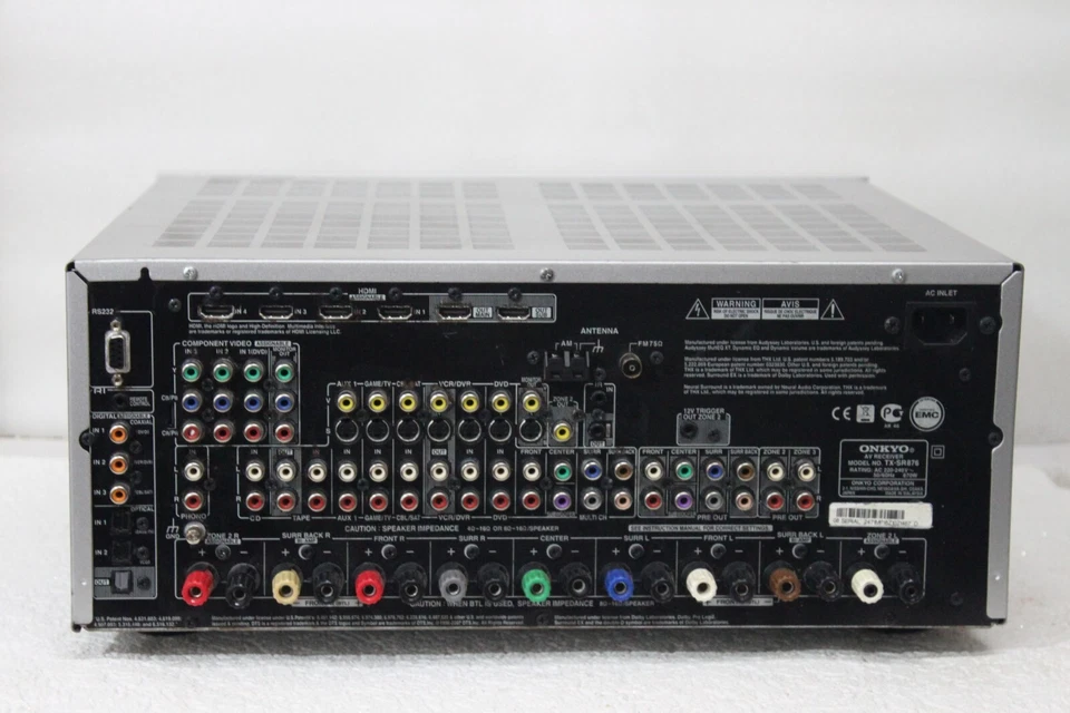 Sintoamplificatore Onkyo TX-SR876 Silver 200 watt x 7 THX ULTRA2 - Immagine 3 di 4