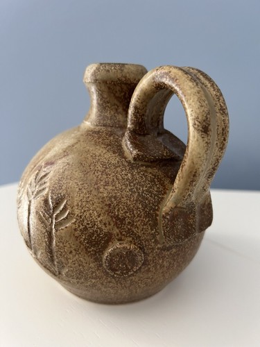Vintage POTTERY Jug With Handle In Shades Of Browns By WALTER ABERSON! - Picture 6 of 13