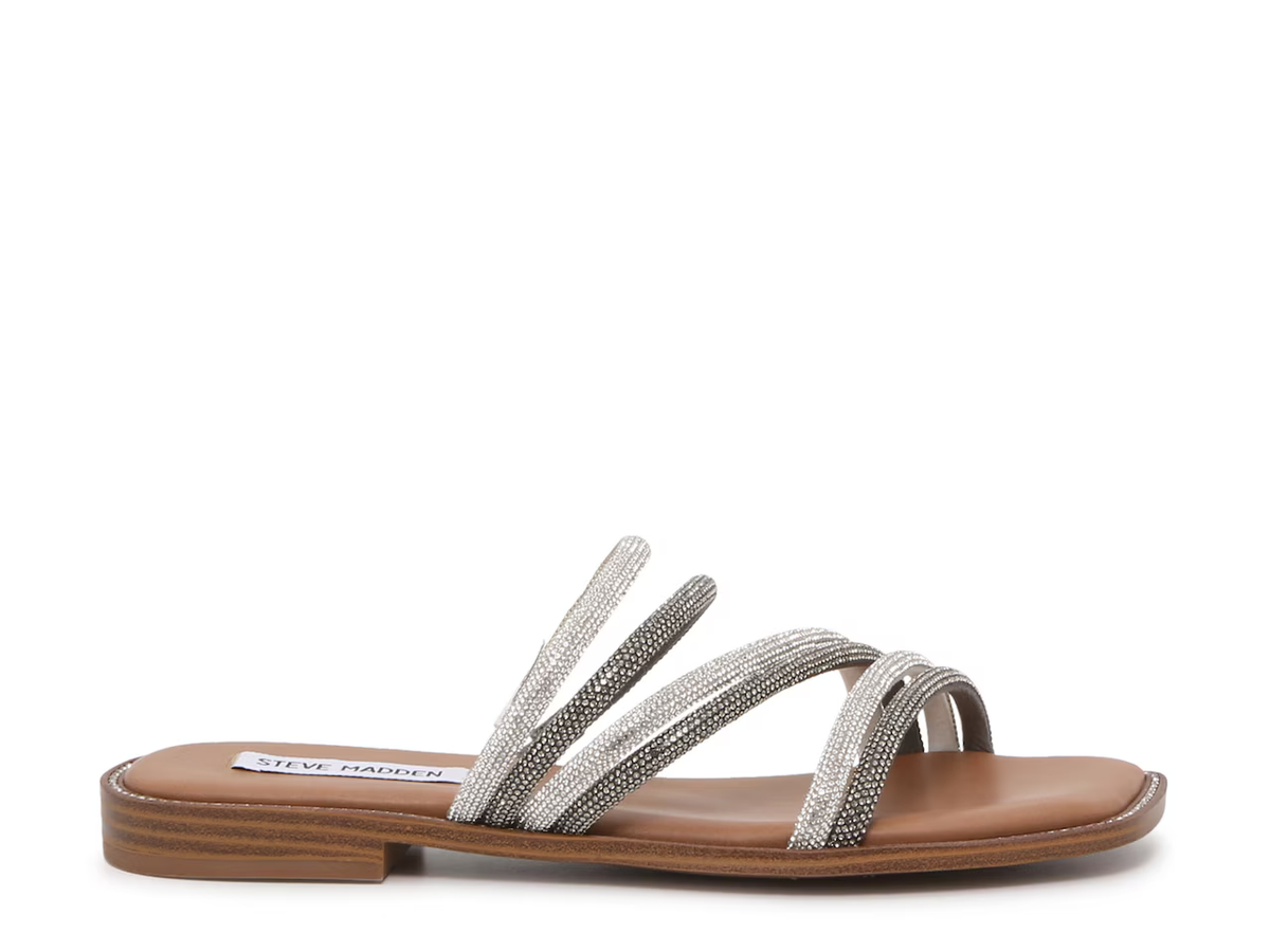 Women's Steve Madden Streaming Sandal, Size 6, Color Silver