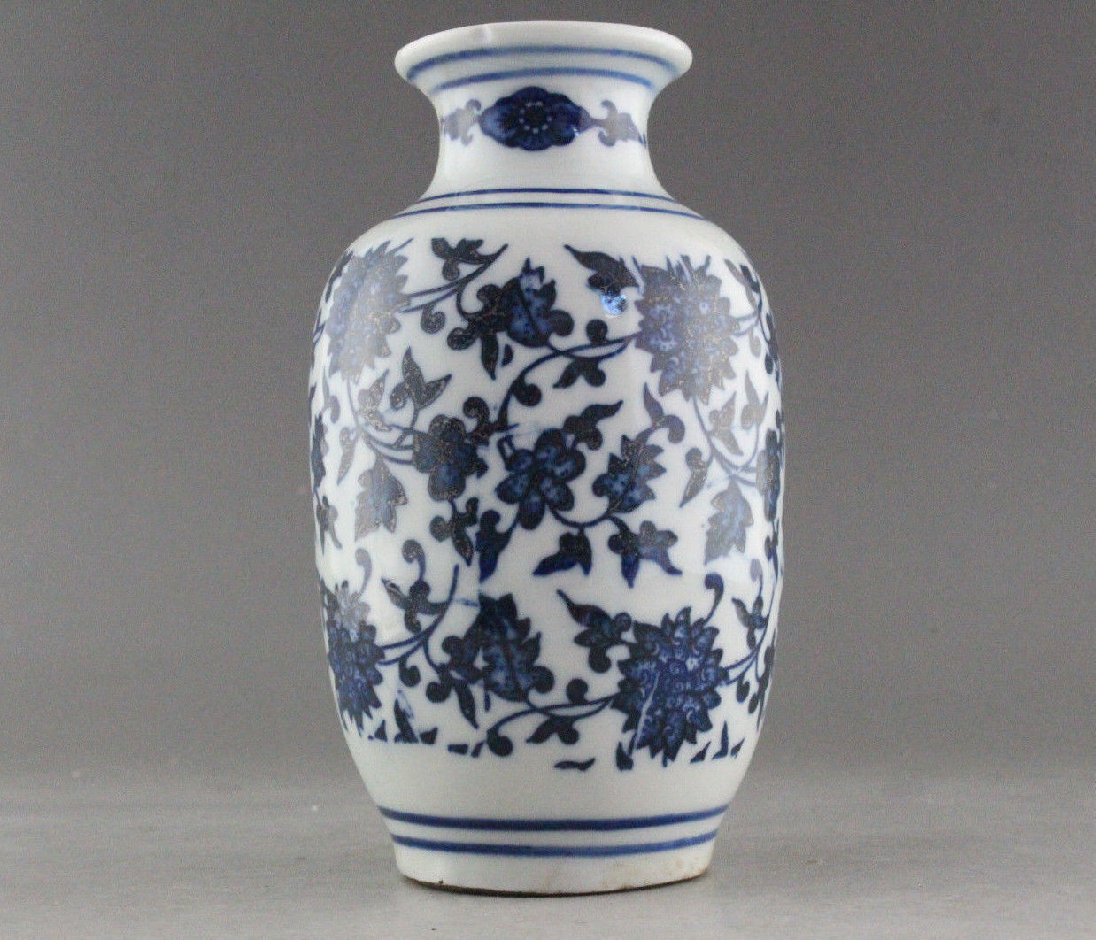 RARE BLUE AND WHITE PORCELAIN FLOWER VASE OF CHINESE ANTIQUE eBay