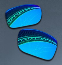 Ice Blue POLARIZED Replacement Lenses for Oakley Turbine OO9263 65mm Sunglasses