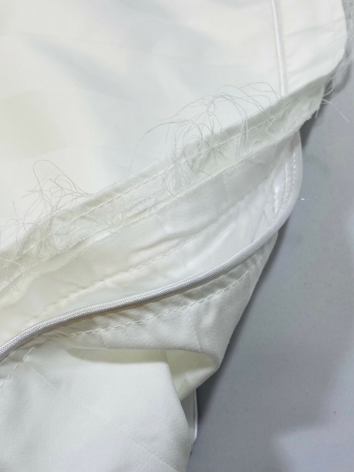 2 pack Noble Excellence JUMBO Size White Striped Pillowcases NEW eBay