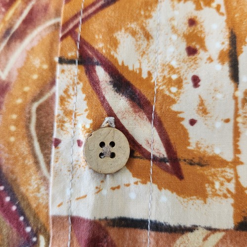 The Territory Ahead Mens Large Short Sleeve Button Up Shirt Multicolor Aztec - Picture 5 of 7