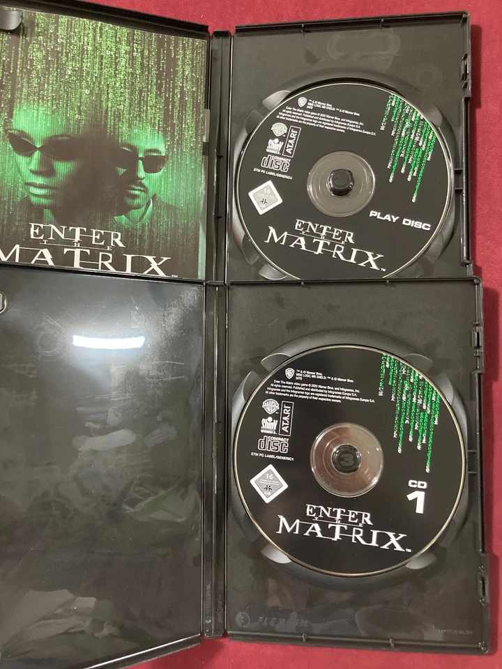 Enter The Matrix PC Video Game Vintage 2 CD With Box - Image 2 of 4