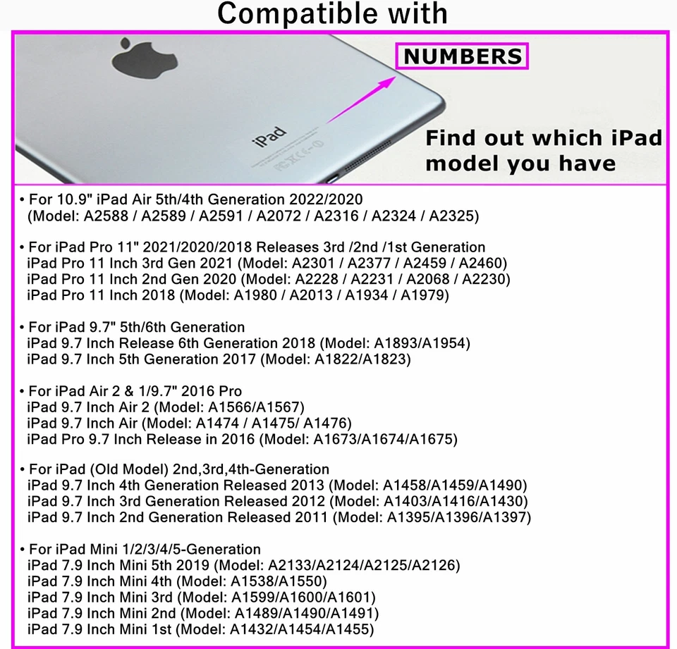 Kids Case for iPad 2 3 4 5 6 Gen/iPad 10.9" Air 5/4th Gen/iPad Pro 11"/Mini 7.9" - Image 2 of 4