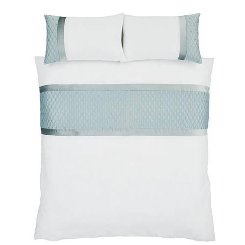 Catherine Lansfield Sequin Cluster Luxury Duvet Cover Bedroom Collection DuckEgg - Picture 24 of 41