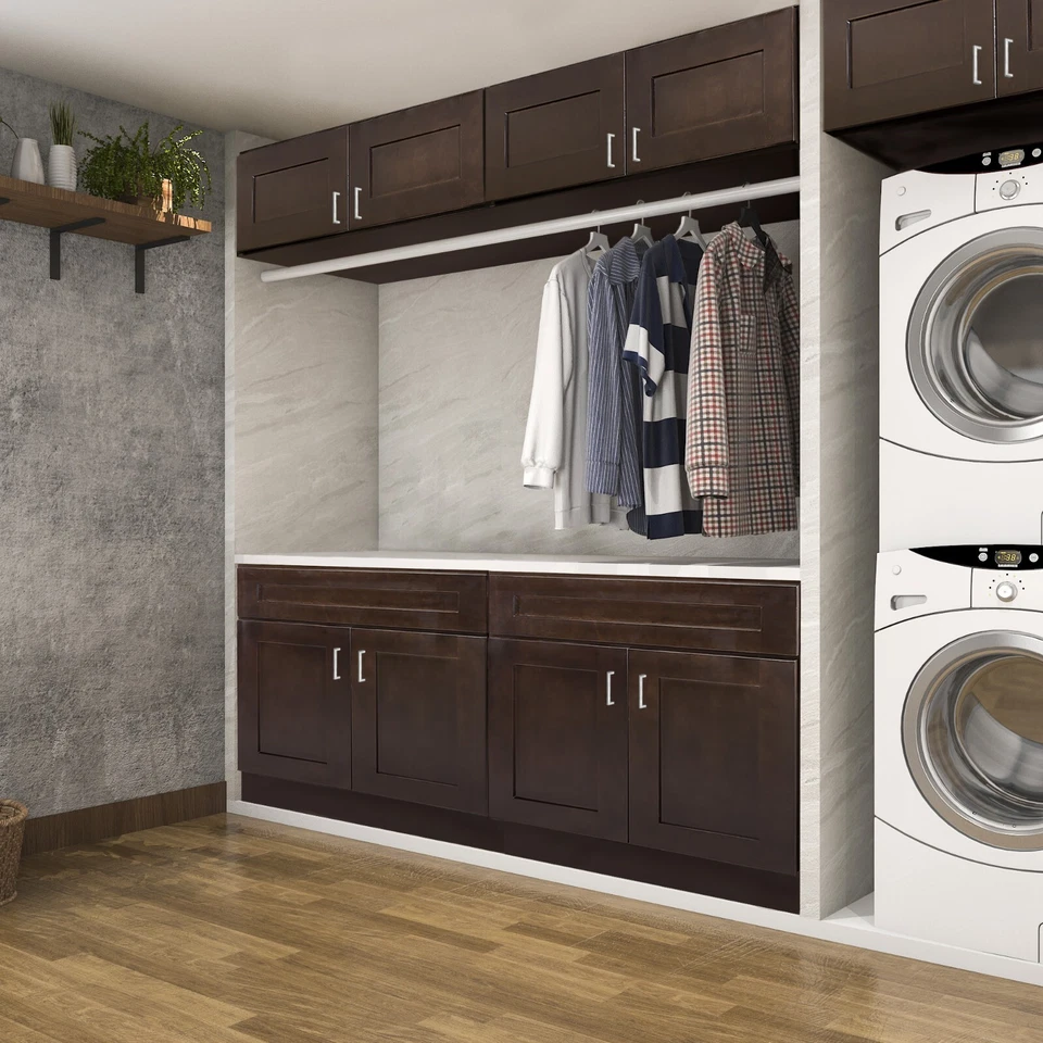 Gabinete base Brookings en espresso, 34,5 pulgadas H por 21 pulgadas W Foto 3 de 4