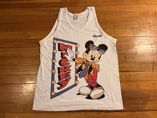 VINTAGE Mickey Mouse Tank Top Men  s Medium Single Stitch USA 90s