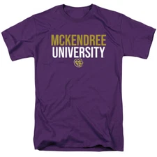Mckendree University Adult T-Shirt Stacked, Purple, S-4XL