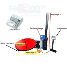 SellEton Pallet Wrapping Machine with built-in Scale 3500 lb and Ticket Printer