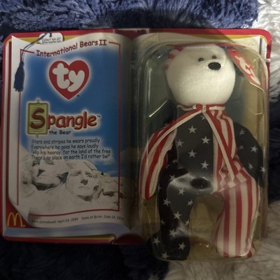 Ty Spangle the Bear McDonald s Beanie 1999 sealed