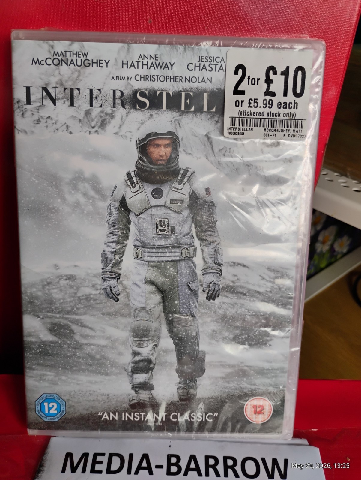 INTERSTELLAR BRAND NEW SEALED DVD FREEPOST