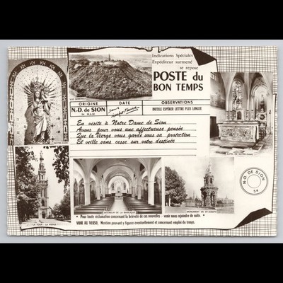 Vintage Postcard Notre-Dame de Sion France Unposted Scenic Collectible View