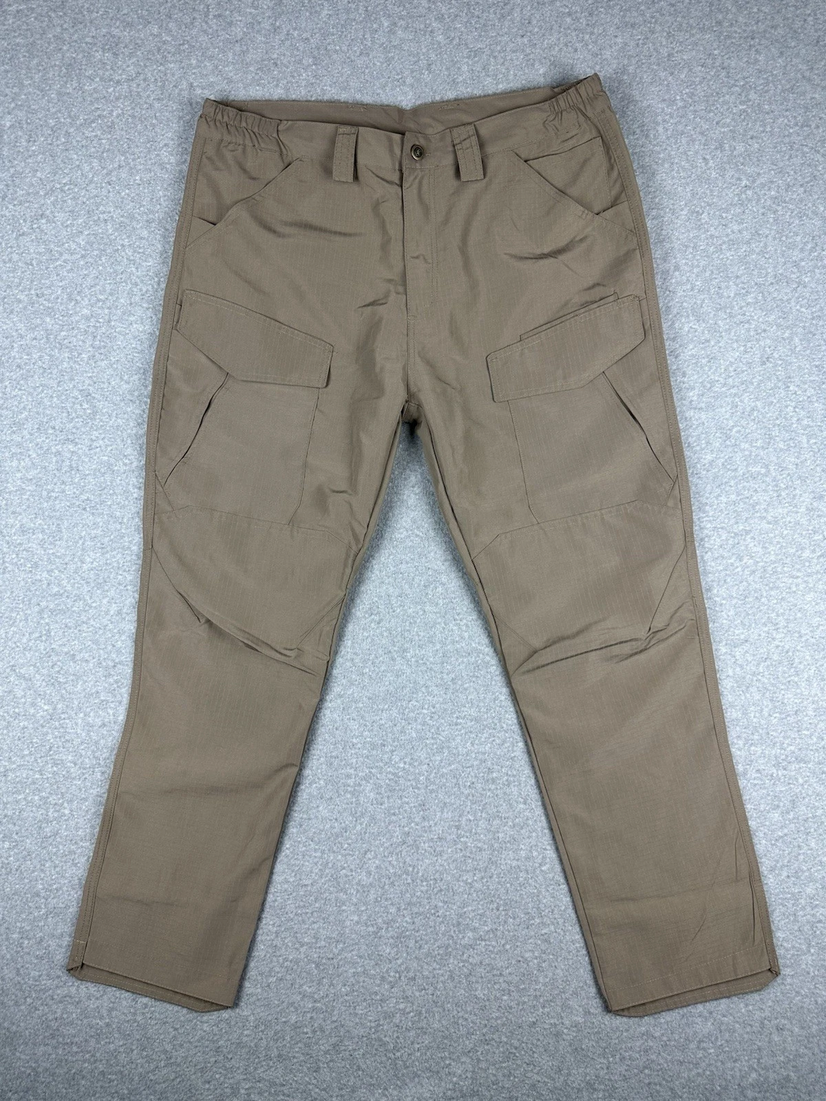 Tactical Series Men's Utility Cargo Pants Sz XL W38" Khaki Ripstop Outdoors Wear